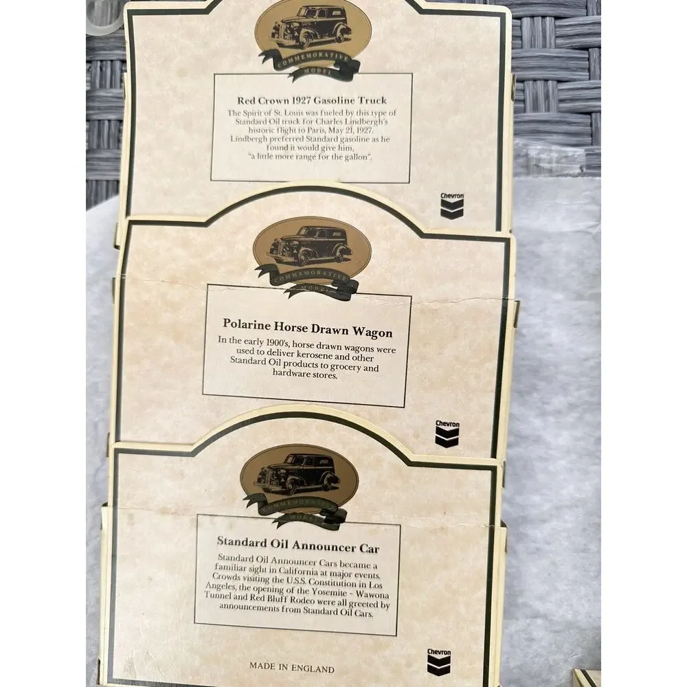 A63 Vintage Commemorative Model Chevron Diecast Truck Lot of 9 England New